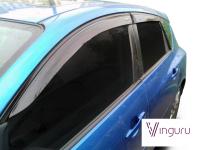 Дефлекторы окон Vinguru Mazda 3 I (BK) 2003-2008 хб накладные скотч к-т 4 шт., материал акрил AFV42903