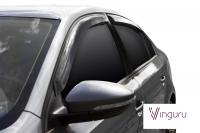 Дефлекторы окон Vinguru Volkswagen Jetta VI 2010- сед накладные скотч к-т 4 шт., материал акрил AFV54610