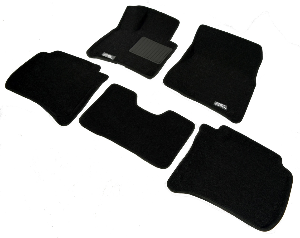 Коврики салона текстильные 3D Lux для Porsche Cayenne 2011->/2014-> (5 частей) LINER 3D Lux с бортиком черные