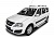 Пороги алюминиевые "Bmw-Style кружочки" Rival для Lada Largus универсал, Cross 2012-, 193 см, 2 шт., D193AL.6001.2