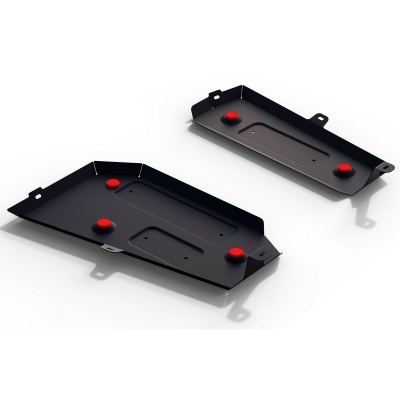 Защита топливного бака АвтоБроня для Haval H2 МКПП 4WD 2014-н.в., сталь 2 мм, крепеж в комплекте, 111.09402.1