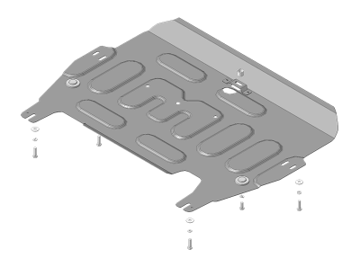Защита стальная Мотодор, подходит для Haval H6 2015-, Haval H6 Coupe 2017- (арт.73105)