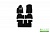 Коврики в салон Klever Standard TOYOTA Land Cruiser 200, 7 мест, АКПП, 2012->, внед., 5 шт. (текстиль) KVR02489401210kh