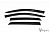 Дефлекторы окон Vinguru Dongfeng S30 H30 Cross 2012-2016  крос накладные скотч к-т 4шт., материал акрил AFV63014