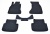 Коврики салона резиновые с бортиком для AUDI A4 (B8)(2007-) перемычка
