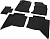 Коврики салона Rival для Toyota Hilux 2015-н.в., полиуретан, с крепежом, с перемычкой, 5 шт., 15708001