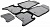 Коврики салона Rival для Chevrolet Trailblazer 5-дв. 2012-н.в., полиуретан, с крепежом, с перемычкой, 5 шт., 11008001