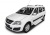 Пороги алюминиевые "Silver" Rival для Lada Largus универсал, Cross 2012-, 193 см, 2 шт., F193AL.6001.2