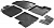 Коврики салона Rival для Renault Sandero хэтчбек 5-дв. 2014-н.в., полиуретан, с крепежом, с перемычкой, 5 шт., 14703003