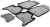 Коврики салона Rival для Chevrolet Trailblazer 5-дв. 2012-н.в., полиуретан, с крепежом, с перемычкой, 5 шт., 11008001